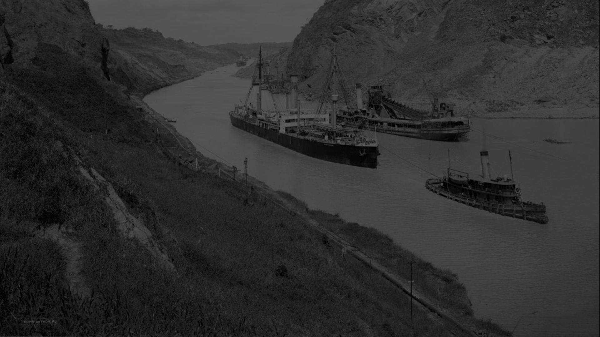 Fotografía histórica del Canal de Panamá